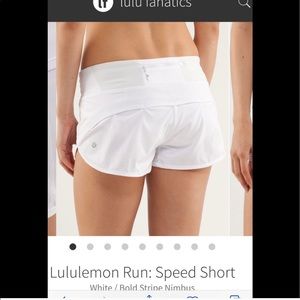 LULULEMON Speed Shorts